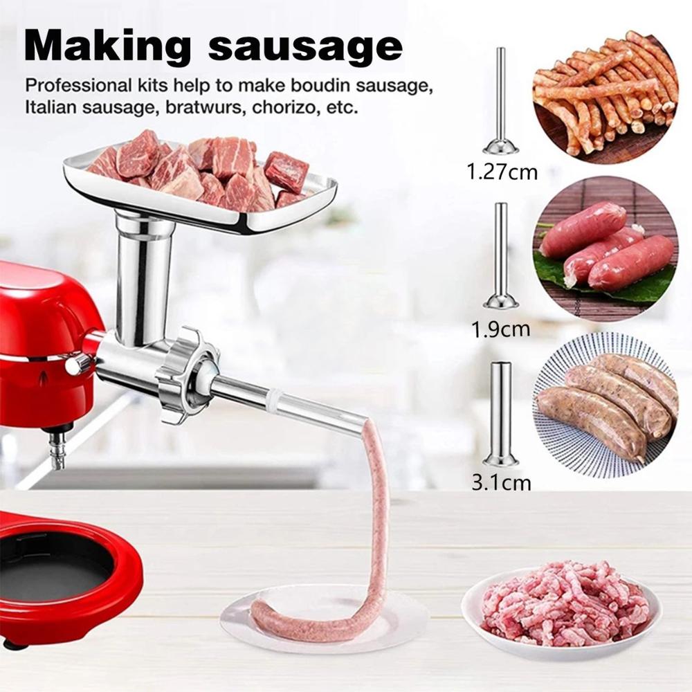 Kitchen Appliances Youtube - Handmade 3pcs Filling Attachment Stainless Steel