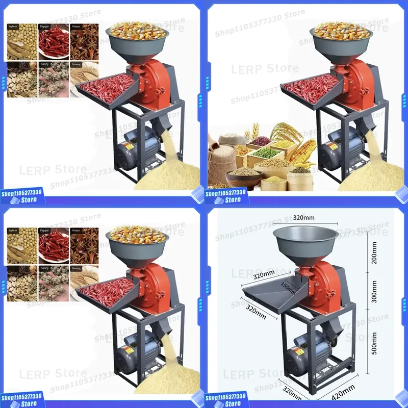 Kitchen Appliances Direct - Electric Grain Mill Household Hammer Crusher