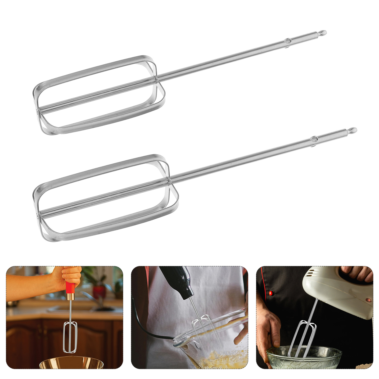 Kitchen Appliances Australia - 2 Pcs Stainless Steel Hand Mixer