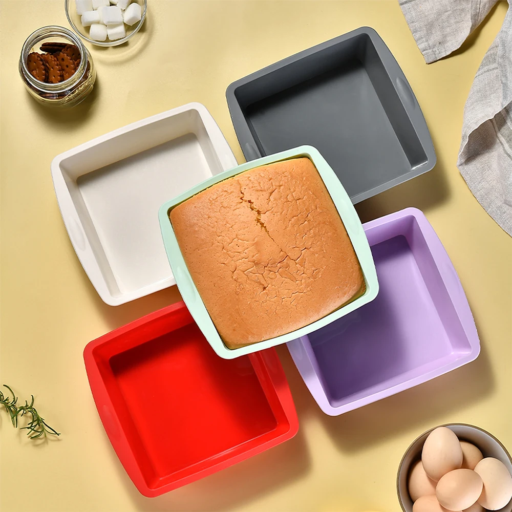 1/4Pcs Silicone Square Cake Mo - огляд і ціна Kitchen Appliances On Sale