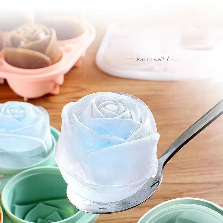 3D Rose Ice Molds 4 Holes Ice  - огляд і ціна Kitchen Appliances On Sale