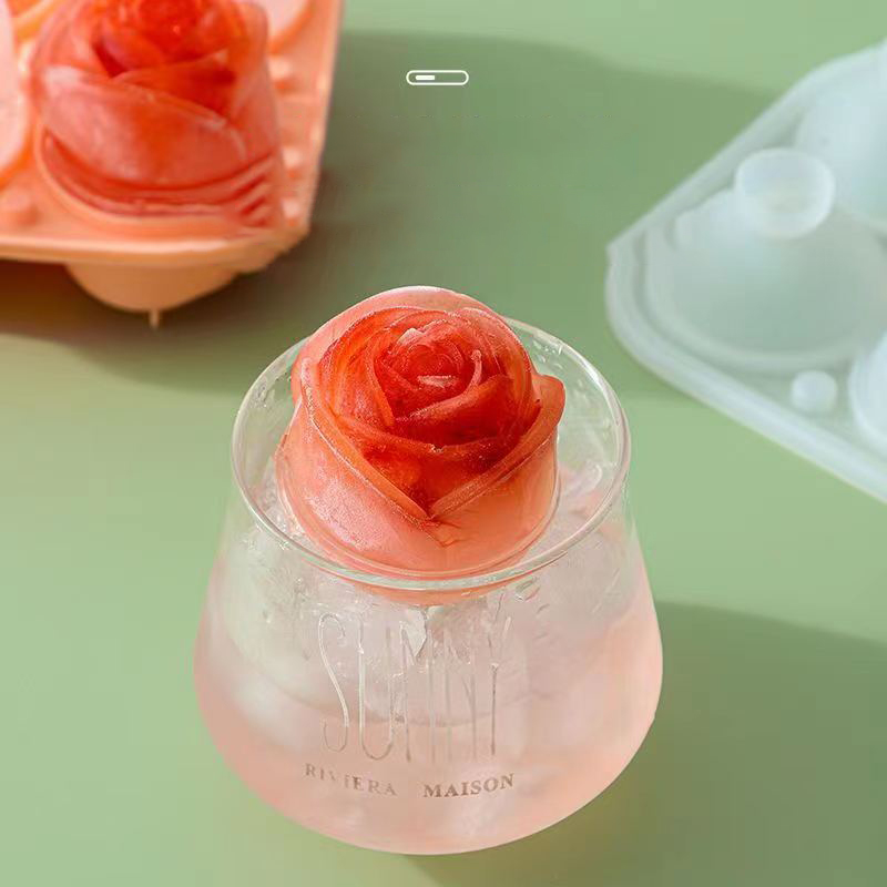 3D Rose Ice Molds 4 Holes Ice  - огляд і ціна Kitchen Appliances On Sale