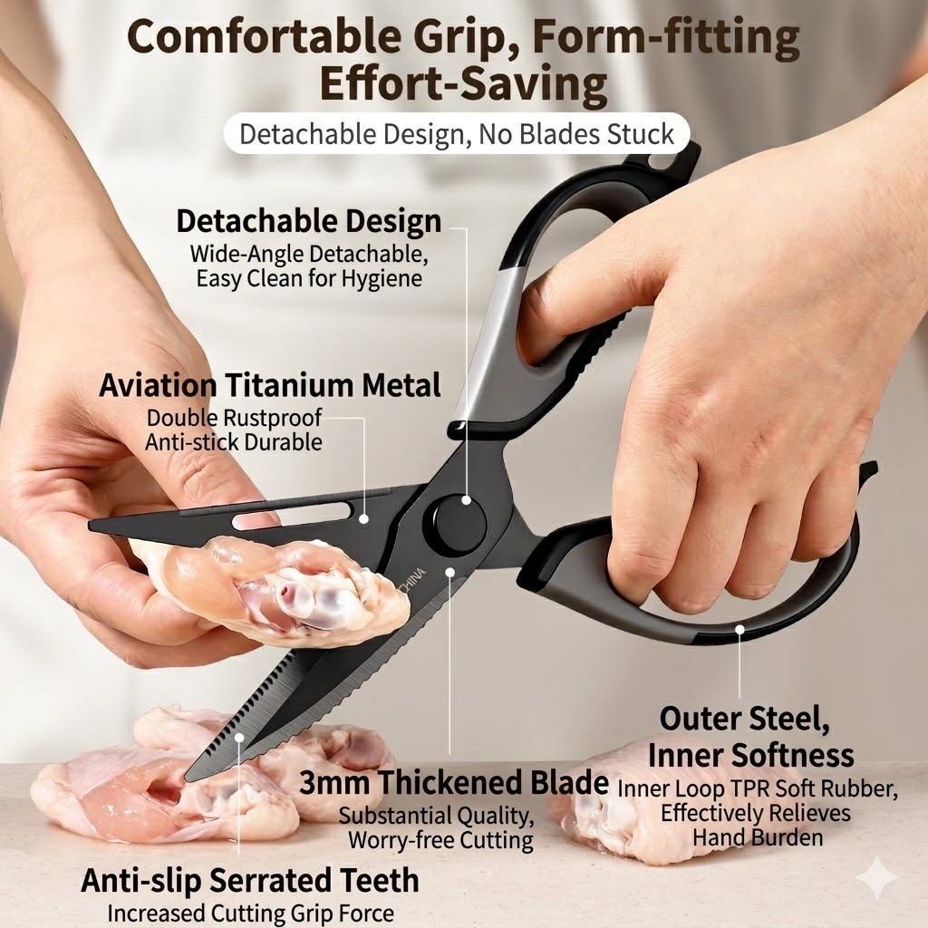 Kitchen scissors Titanium Chic - огляд і ціна Kitchen Appliances On Sale